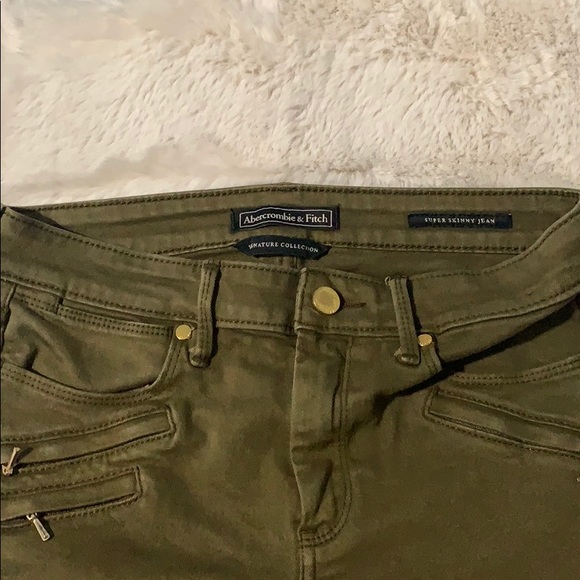 Dark olive green skinny jeans - Picture 4 of 4